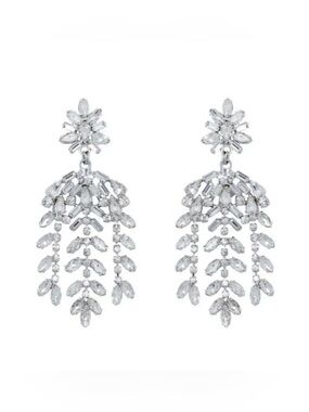 Never worn Loren Hope Elena Statement Earrings crystal
